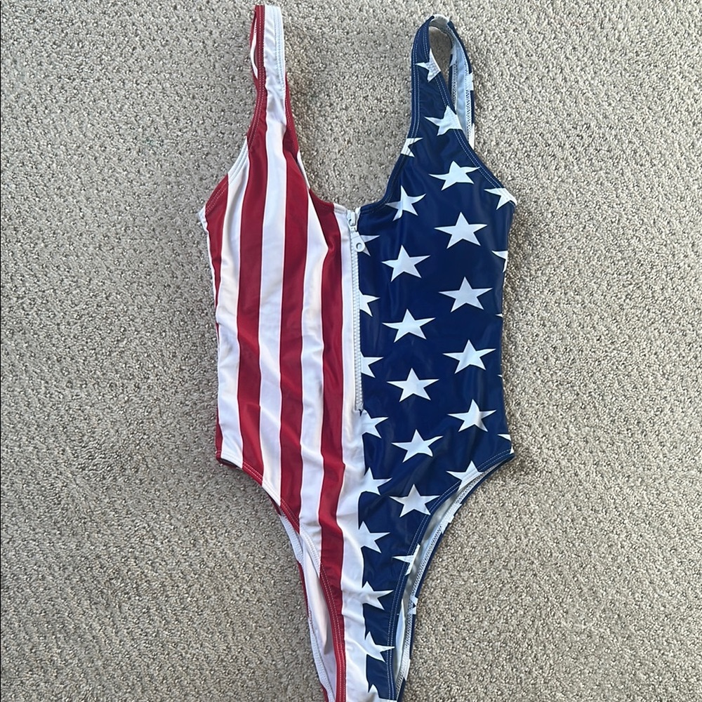 Patriotic One-Piece Swimsuit (4th of July)